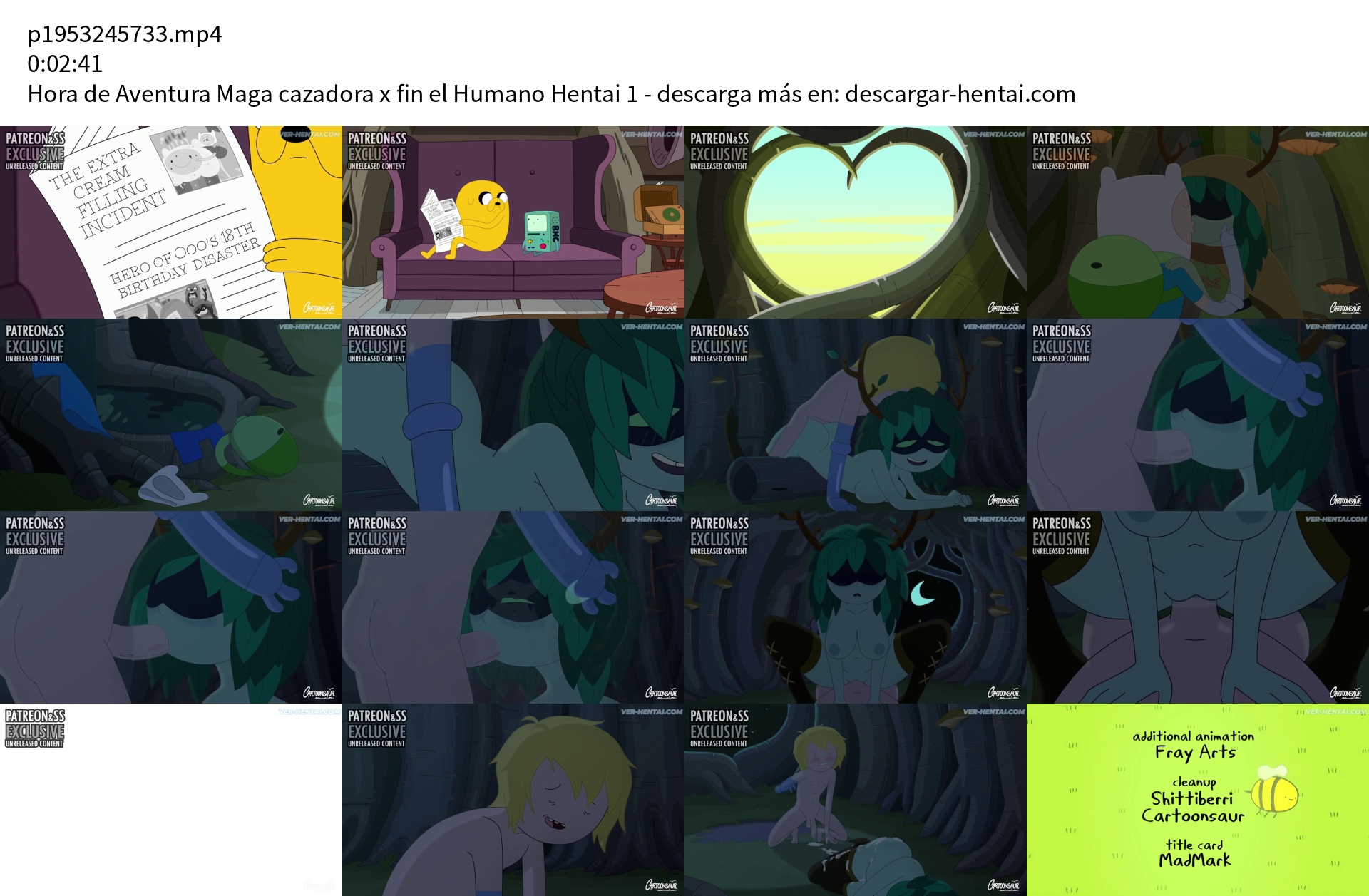 Hora de Aventura Maga cazadora x fin el Humano Hentai Episodio 1